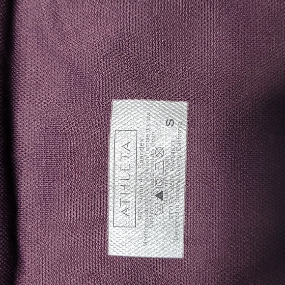 Athleta* Leggings* Cabernet* Sz S - Picture 4 of 5